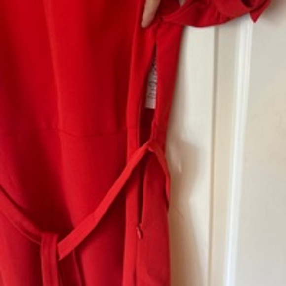🌿 Women's Nanette Lepore Red Dress Size 2🌿 - Picture 3 of 7